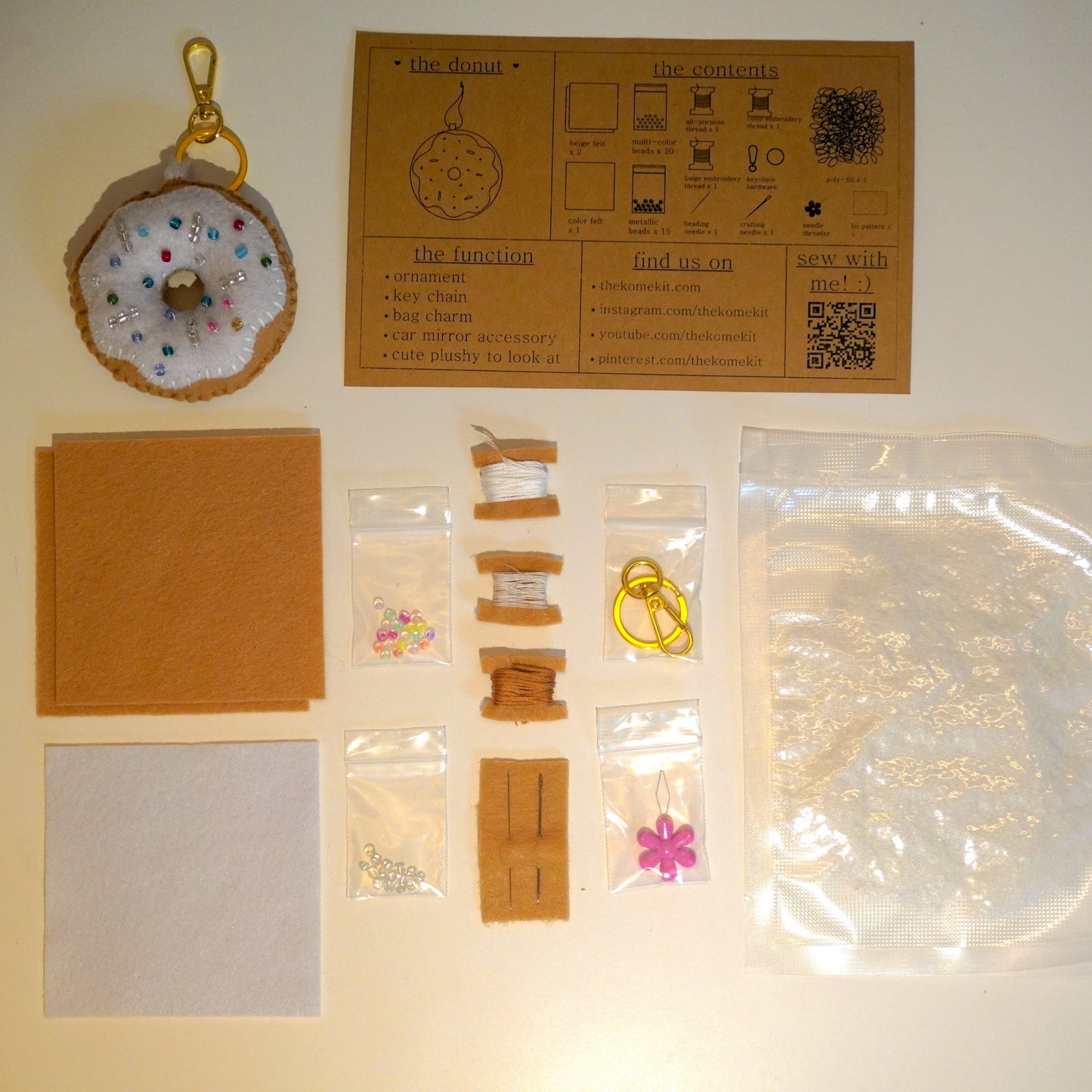 CRAFT KIT: The White Donut